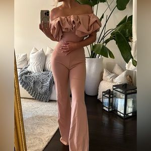 CLUB L LONDON PINK JUMPSUIT